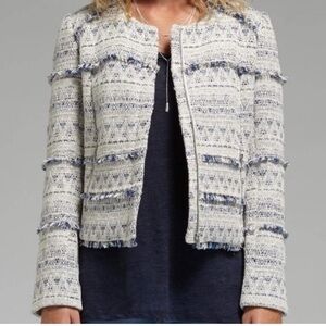 Joie | Tesita Tweed Fringe Jacket sz L